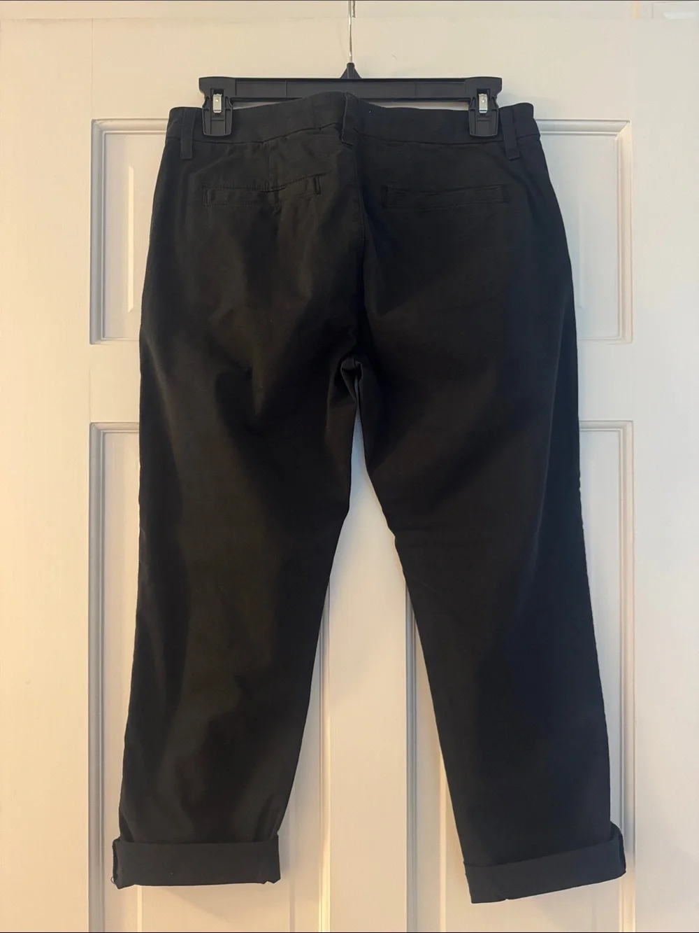 Frank & Eileen Black Cropped Women's Chinos